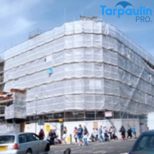 White Flamesafe Scaffold Sheeting Monarflex - Tarpaulin Pro